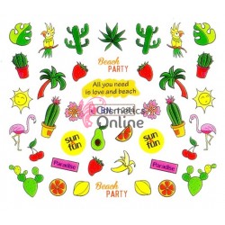 Stickere cu Apa pentru unghii cod BN1284